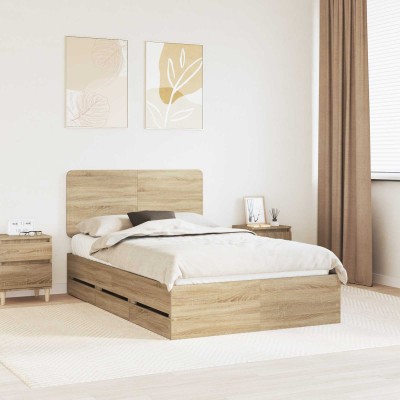 Bed frame Sonoma oak 120 x...