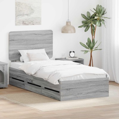 Bed frame Gray Sonoma 90 x...