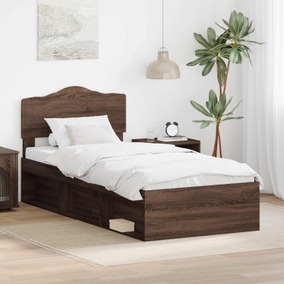 Bed frame Brown oak 90 x...