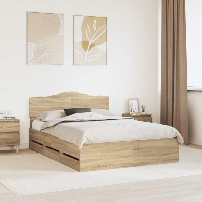 Bed frame Sonoma oak 160 x...