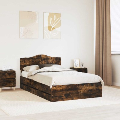 Bed frame Smoked oak 120 x...