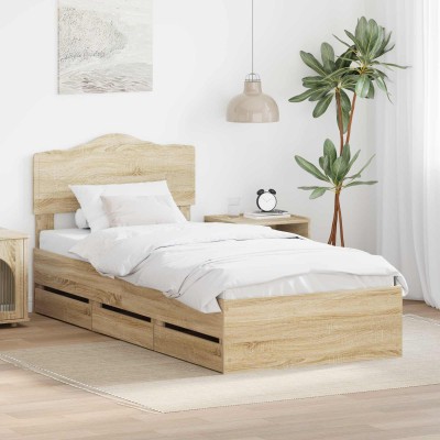 Bed frame Sonoma oak 100 x...