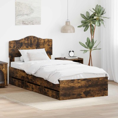 Bed frame Smoked oak 75 x...