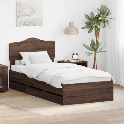 Bed frame Brown oak 75 x...