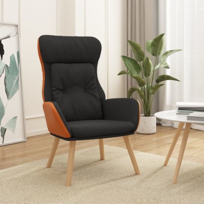 Lounge chair, black, fabric...