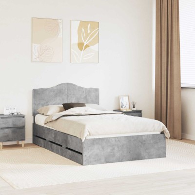 Bed frame Concrete Gray 135...