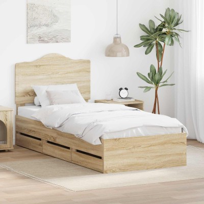 Bed frame Sonoma oak 100 x...