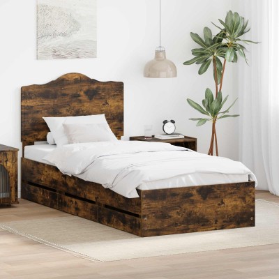 Bed frame Smoked Oak 90 x...