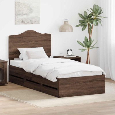 Bed frame Brown oak 90 x...