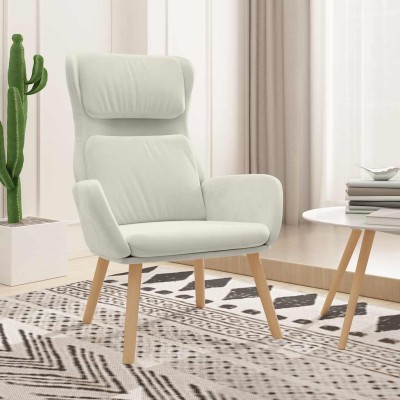 Lounge chair, creamy white,...