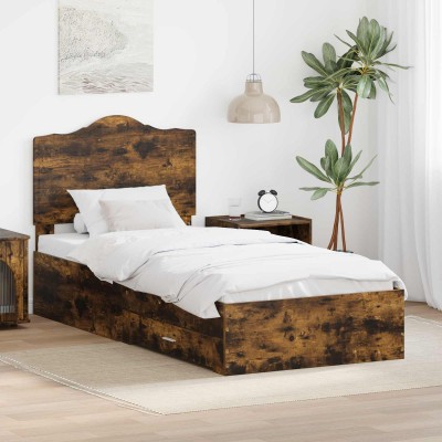 Bed frame Smoked oak 90 x...