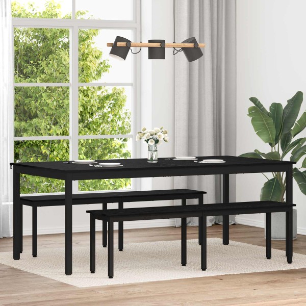 Dining tables 2 pcs 200 x 100 x 75 cm Treated wood