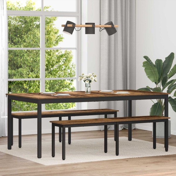 Dining tables 2 pcs 200 x 100 x 75 cm Treated wood