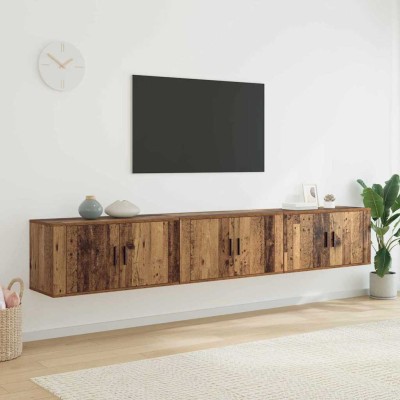 Wall TV cabinet set 3 pcs