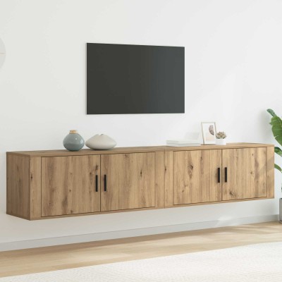 Wall TV cabinet set 2 pcs
