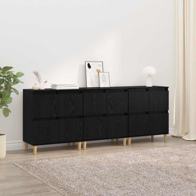 Side shelves 3 pcs Black...