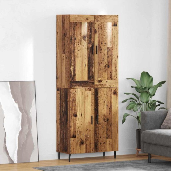 High cabinet 2 pcs Old wood Processed wood