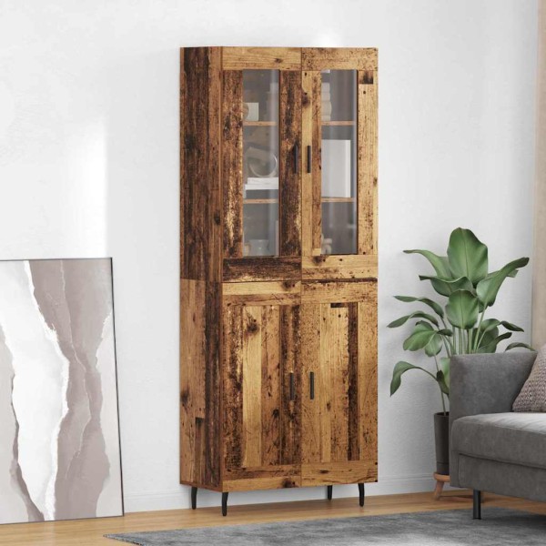 High cabinet 2 pcs Ancient wood
