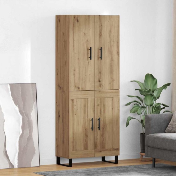 High cabinet 2 pcs Artisan oak 69.5 x 34 x 180 cm