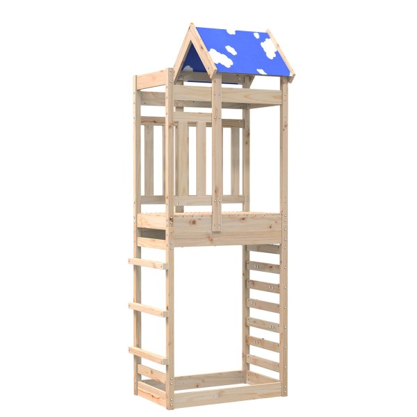Game tower Brown 85 x 52.5 x 239 cm Solid pine wood