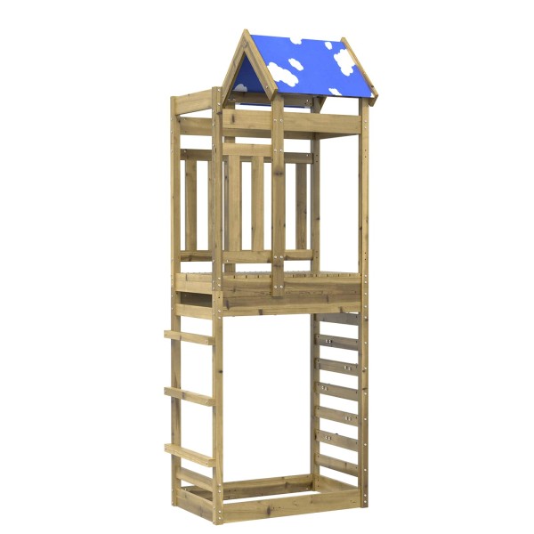 Game tower Brown Solid impregnated wood