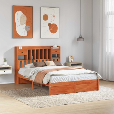 Bookshelf bed frame with...