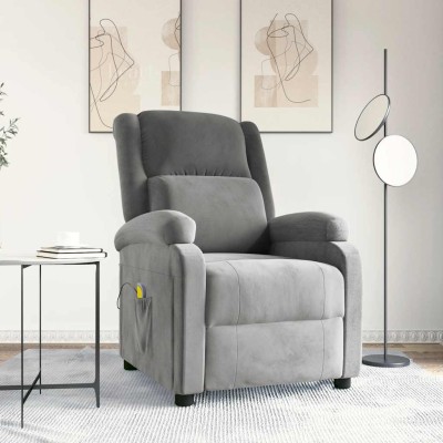 Massage chair, light gray,...