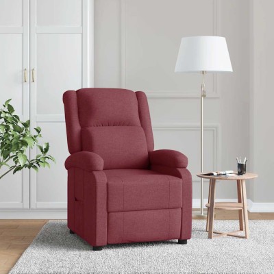 Reclining chair, red wine...