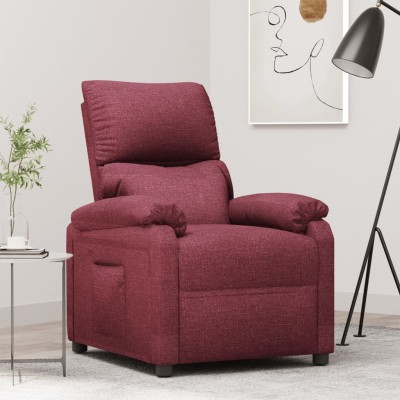 Reclining chair, red wine...