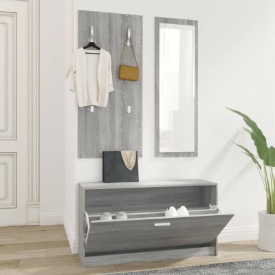 3-1 Shoe cabinet set, grey...