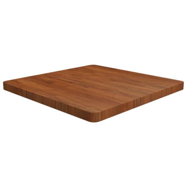 Tabletop, dark brown, 70x70x4cm, solid oak