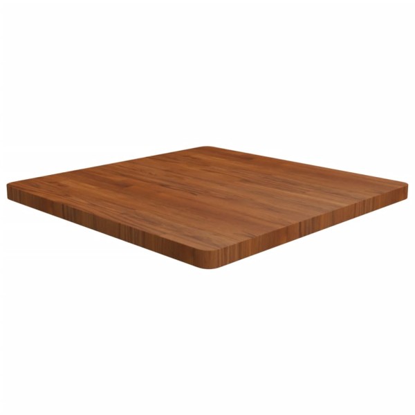 Tabletop, dark brown, 80x80x4cm, solid oak