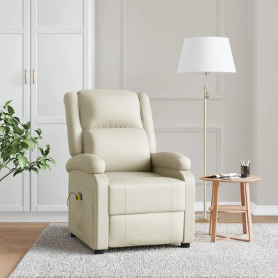 Massage chair, cream color,...