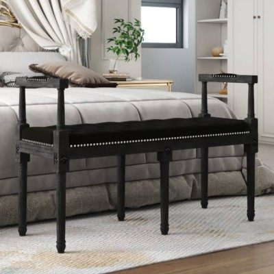 Bench, black, 110x40x70cm,...