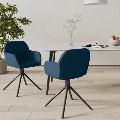 Swivel dining chairs, 2...