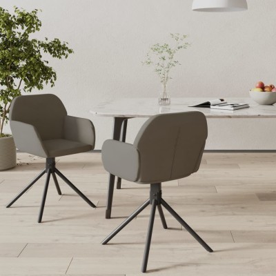 Swivel dining chairs, 2...