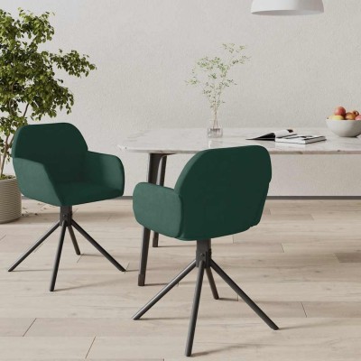 Swivel dining chairs, 2...