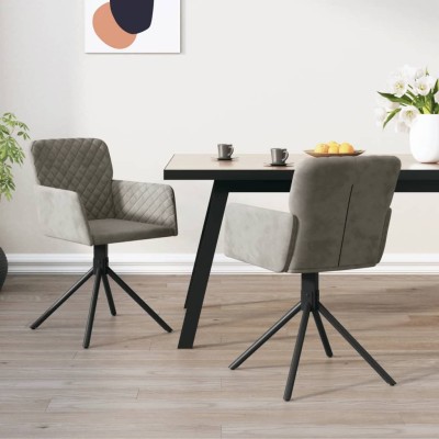 Swivel dining chairs, 2...