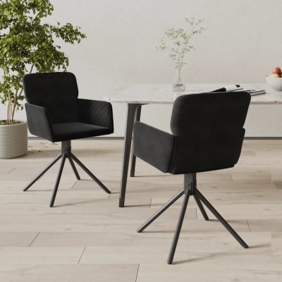 Swivel dining chairs, 2...