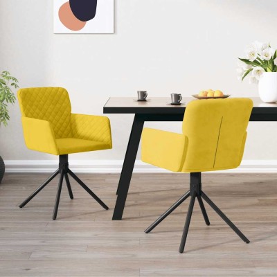 Swivel dining chairs, 2...