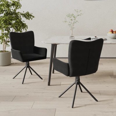 Swivel dining chairs, 2...