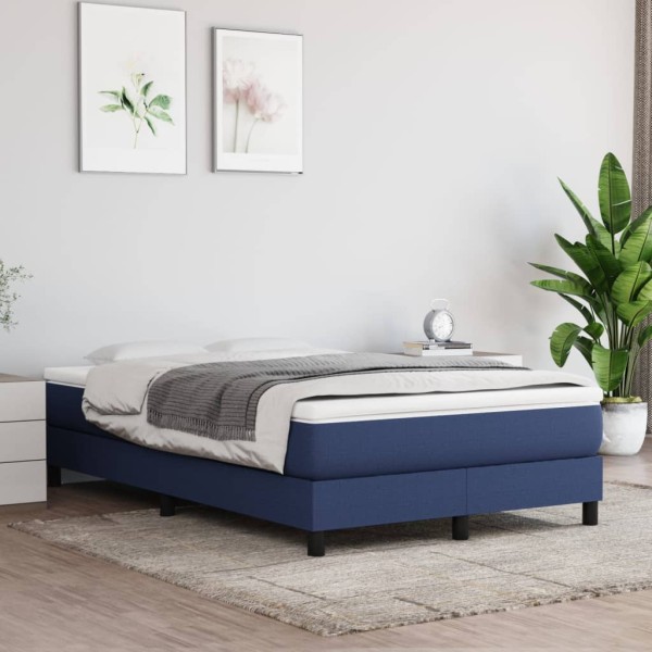 Pocket spring mattress, medium hardness, blue, 120x200x20 cm, fabric