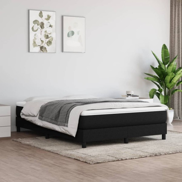 Pocket spring mattress, medium hardness, black, 140x200x20 cm, fabric