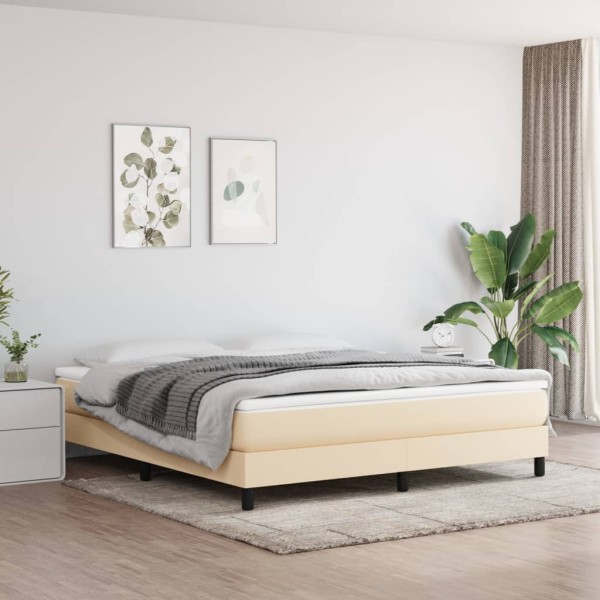Pocket spring mattress, medium hardness, cream color, 160x200x20 cm, fabric