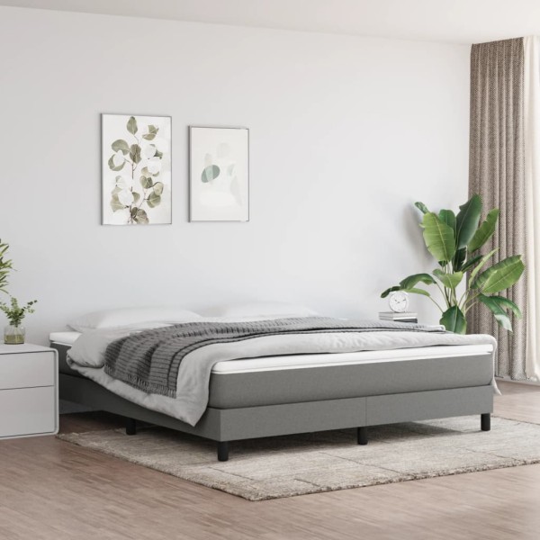 Pocket spring mattress, medium firmness, dark gray, 180x200x20 cm, fabric