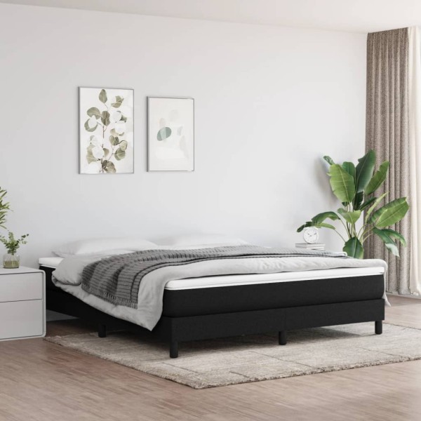 Pocket spring mattress, medium hardness, black, 180x200x20 cm, fabric