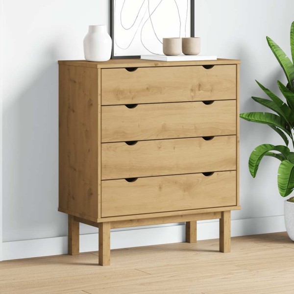 Cabinet with drawers OTTA, 76.5x39.5x90cm, solid pine