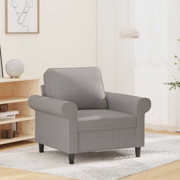 Chair, light gray, 60cm, fabric