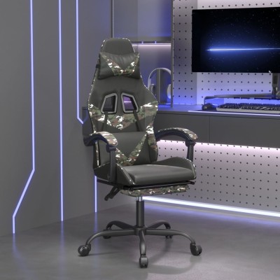 Gaming chair with footrest,...