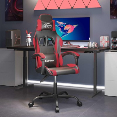 Swivel gaming chair, black...